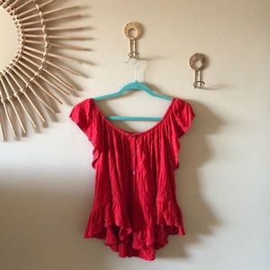 Free People Off-the-Shoulder Top, Size L